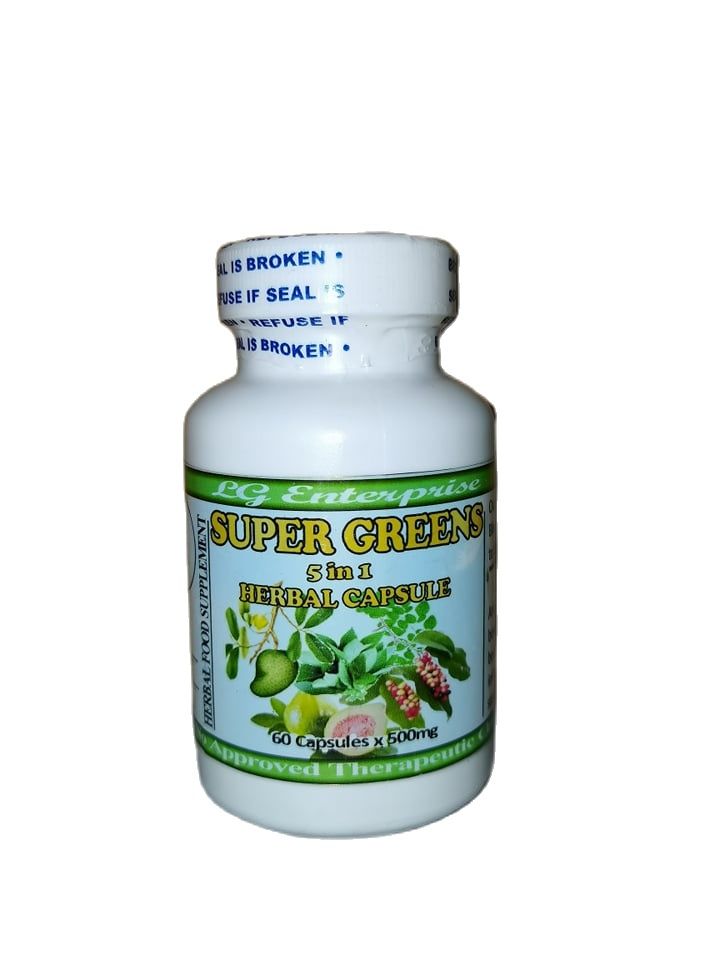 SUPER GREENS 5 IN 1 HERBAL CAPSULE | Lazada PH