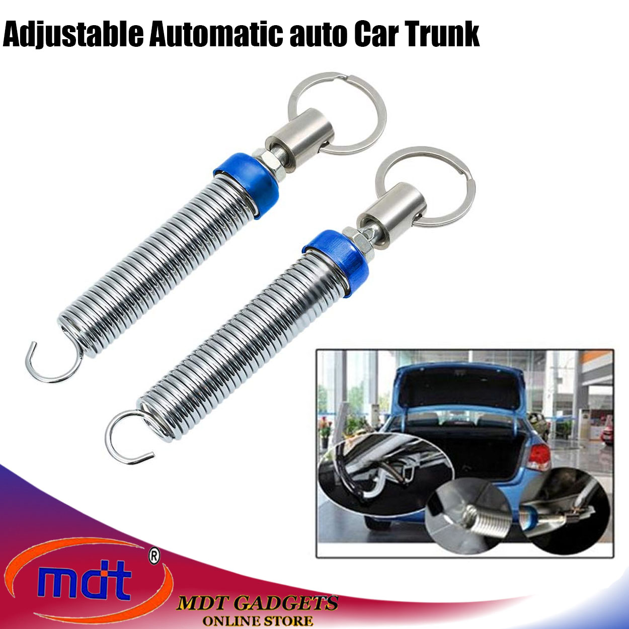 2x Car Automatic Trunk Boot Lid Lifting Device Spring Adjustable Car  Accessories