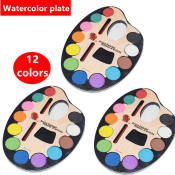 12Color Watercolor Paint Palette -  Gouache Paint Set