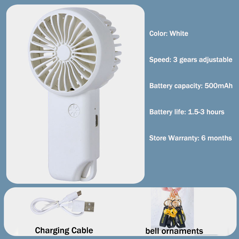 【Ready Stock】Portable Rechargeable Electric Fan Mini Fan Rechargeable