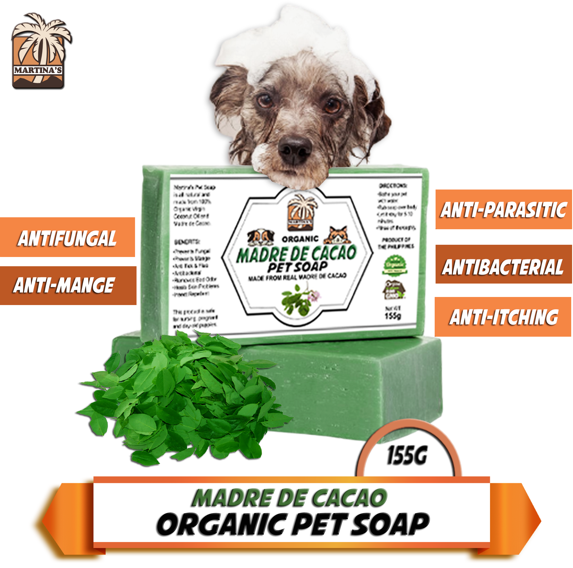 [MADRE DE CACAO SOAP ] Martina’s Pet Soap With Virgin Coconut Oil ...