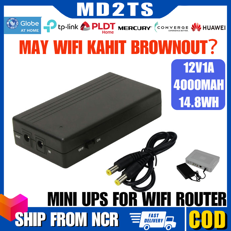 MD2TS Single Output Portable Power Supply Mini UPS For CCTV Camera With