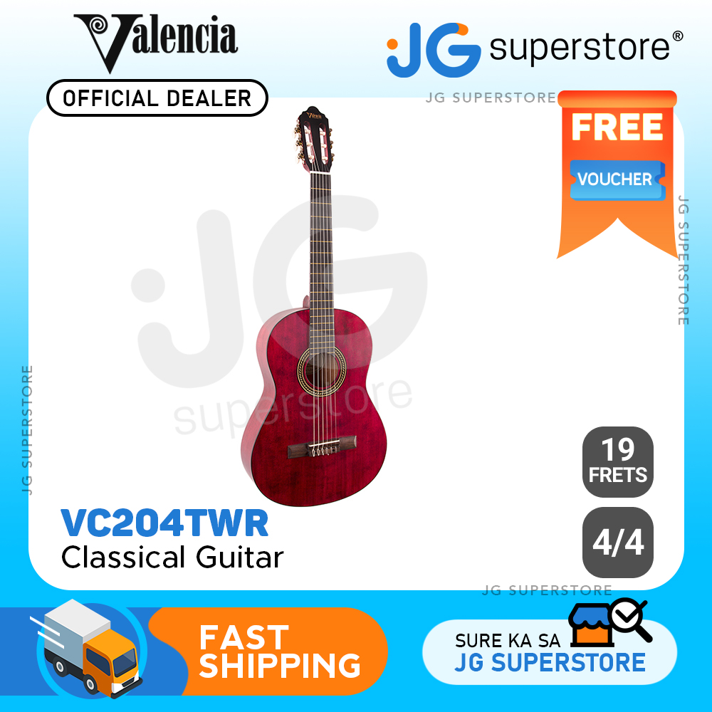 Valencia 200 Series Classical Full Size Acoustic Guitar with 6