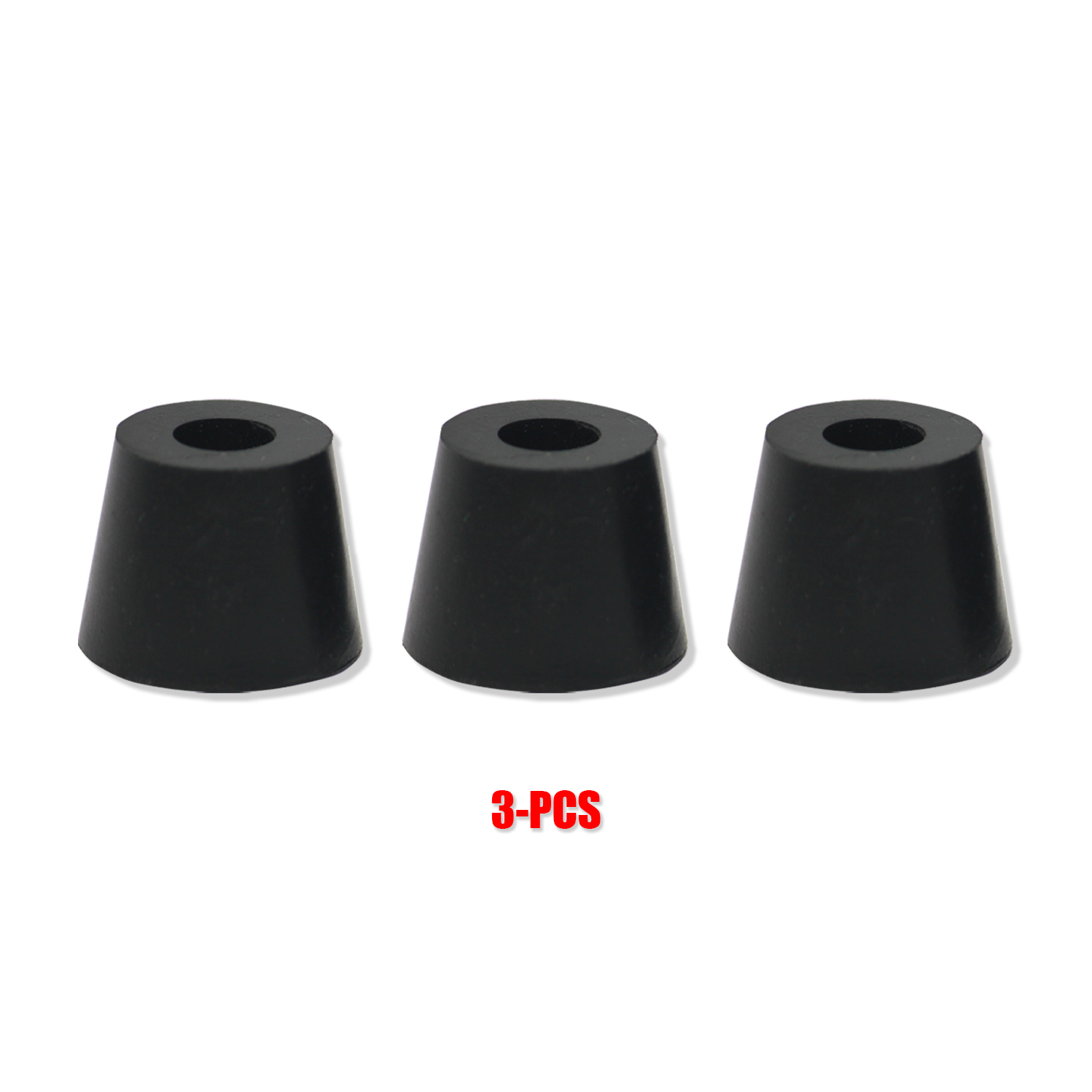 8-Pack Rubber Feet Bumpers For Guitar Amplifier Cabinets – 1.5" Round With Steel Base