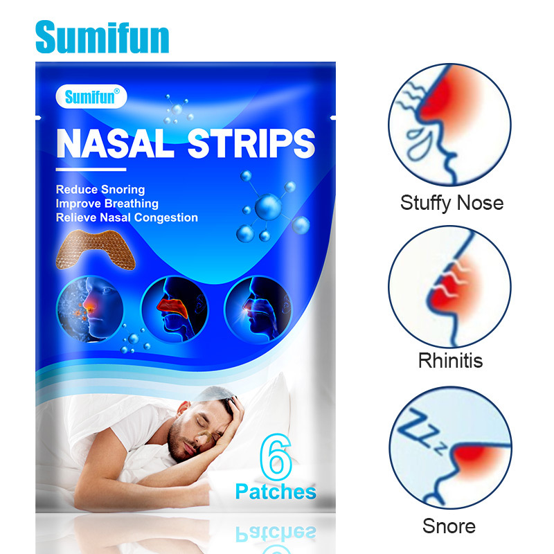sumifen Ventilation Nasal Patch Disposable Anti Snoring Nasal Strip Relief Stuffy Ventilation