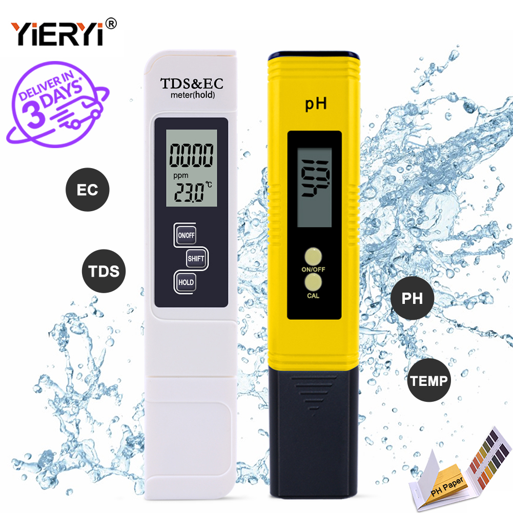 Digital Water quality tester TDS Meter PH Meter EC meter water PH