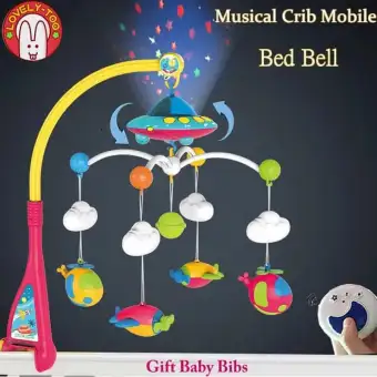Baby Bed Bell Newborn 0 12months Toys Rotating Music Hanging Baby