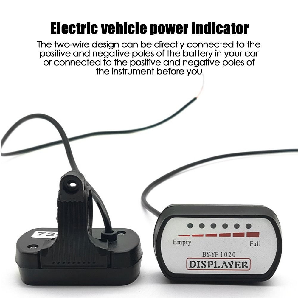 Universal Scooter E-Bike Voltmeter Power Display Battery Capacity Indicator Meter Tester Electrical Motorcycles Accessories