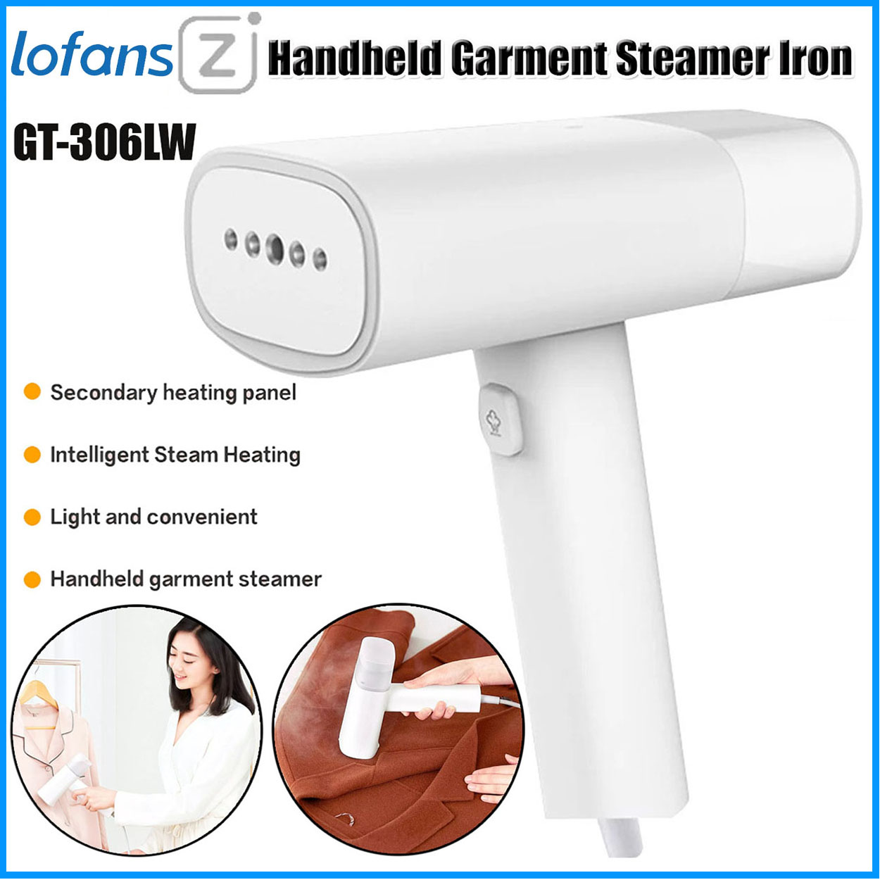 Saengq Handheld Garment Steamer 1500w Household Fabric Steam Iron 280ml ...