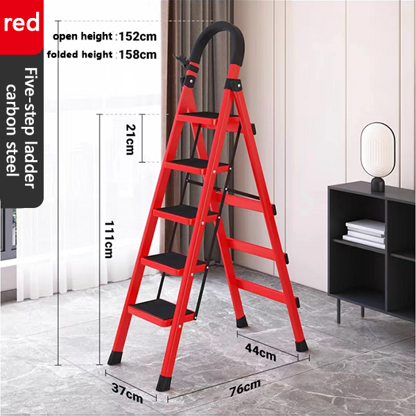 COD Good Quality 5 Steps Folding Ladder Aluminum Multipurpose Perfect