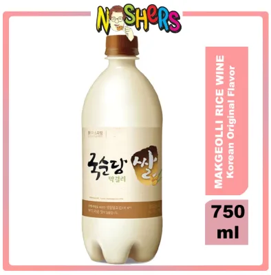 Noshers Kooksoondang Makgeolli Korean Traditional Rice Wine Drink Original Flavor 750ml