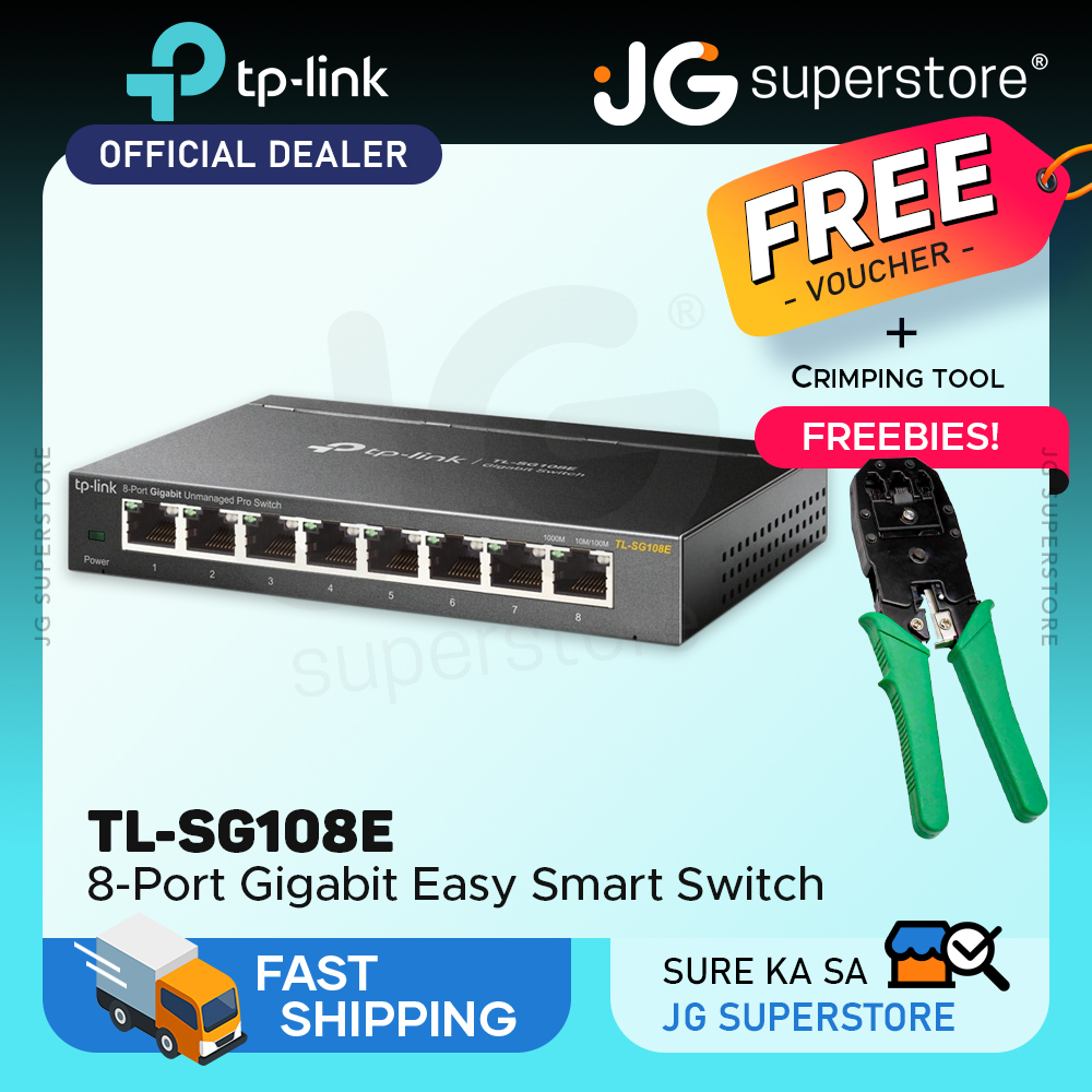 TP-Link TL-SG108E 8-Port Gigabit Easy Smart Network Switch - TP-Link 