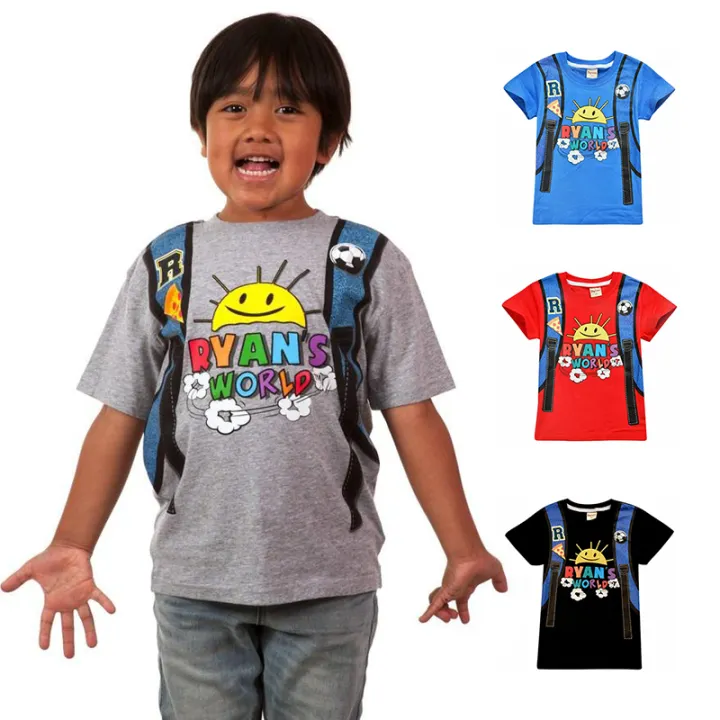 Summer Ryan Toys Review Kids Baby Boy T Shirt Ryan S World Cartoon Short Sleeve Tops Tee Blouse Lazada Ph