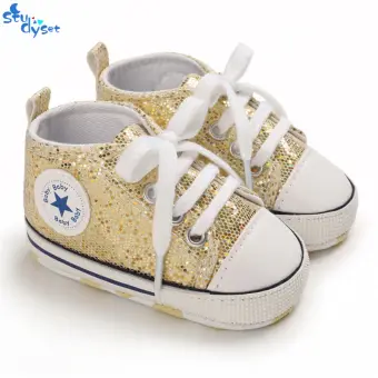 sequin canvas shoes