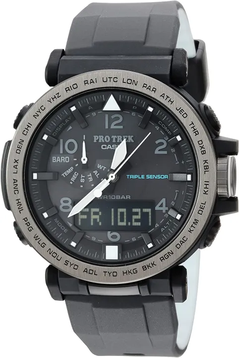 Casio Men's 'PRO TREK' Solar Powered Silicone Watch Color:Black (Model: PRG- 650Y-1CR) | Lazada PH