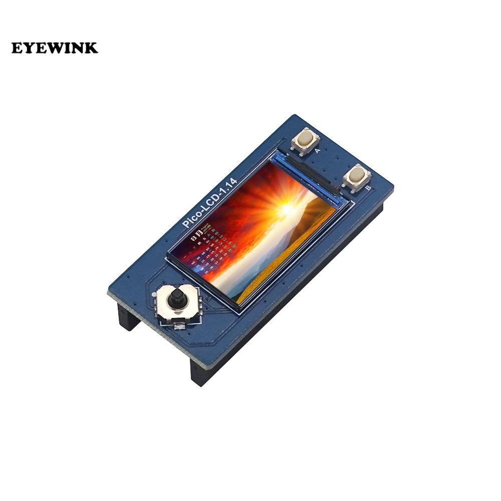 1.14 inch 240x135 ips lcd display screen module hat for rpi raspberry pi pico board , spi inter