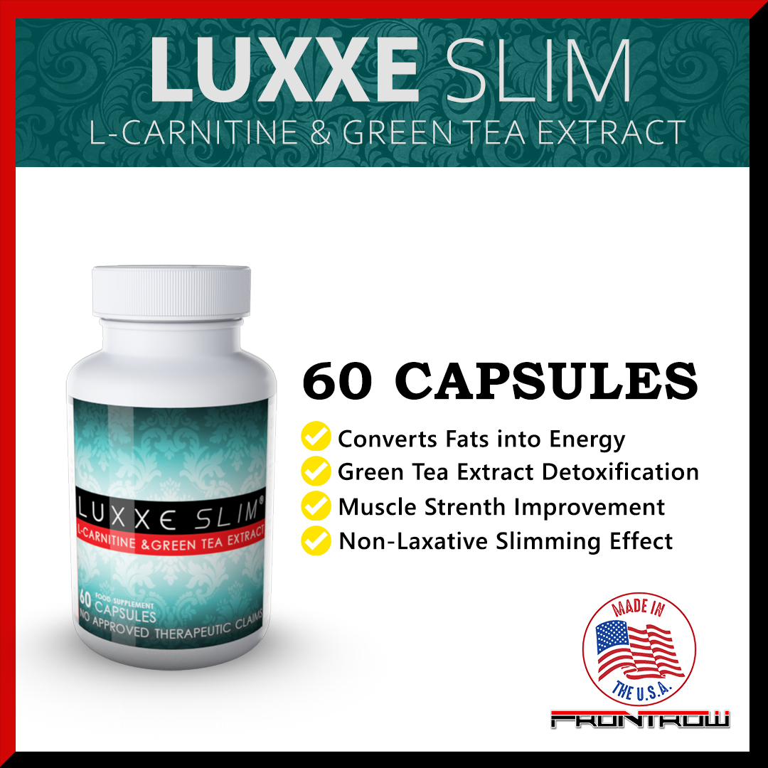 luxxe slim l carnitine and green tea extract Luxxe Slim L-Carnitine & Green Tea Extract 60 Capsules (500mg) FREE  SHIPPING BEST SLIMMING AND WEIGHT LOSS SUPPLEMENT NUMBER ONE WEIGHT LOSS  SUPPLEMENT FRONTROW WOWOWIN