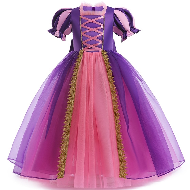 【Ready Stock】 AG Rapunzel dress for kids Halloween Tangled cosplay ...