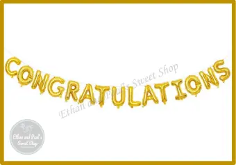 congratulations letter balloons