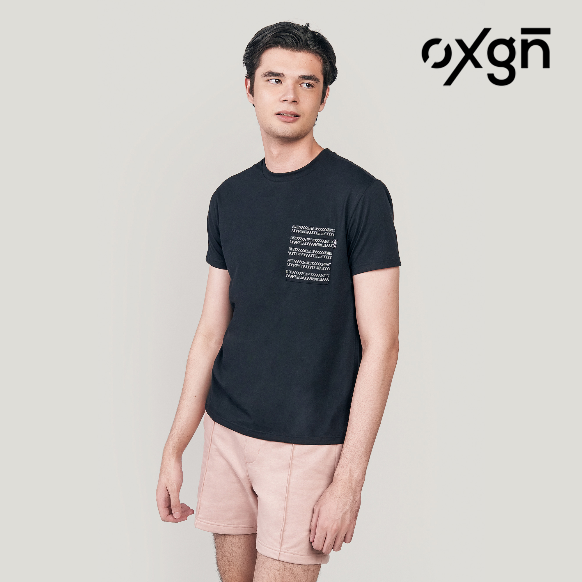 OXGN Men's Slim Fit Tee With Printed 
