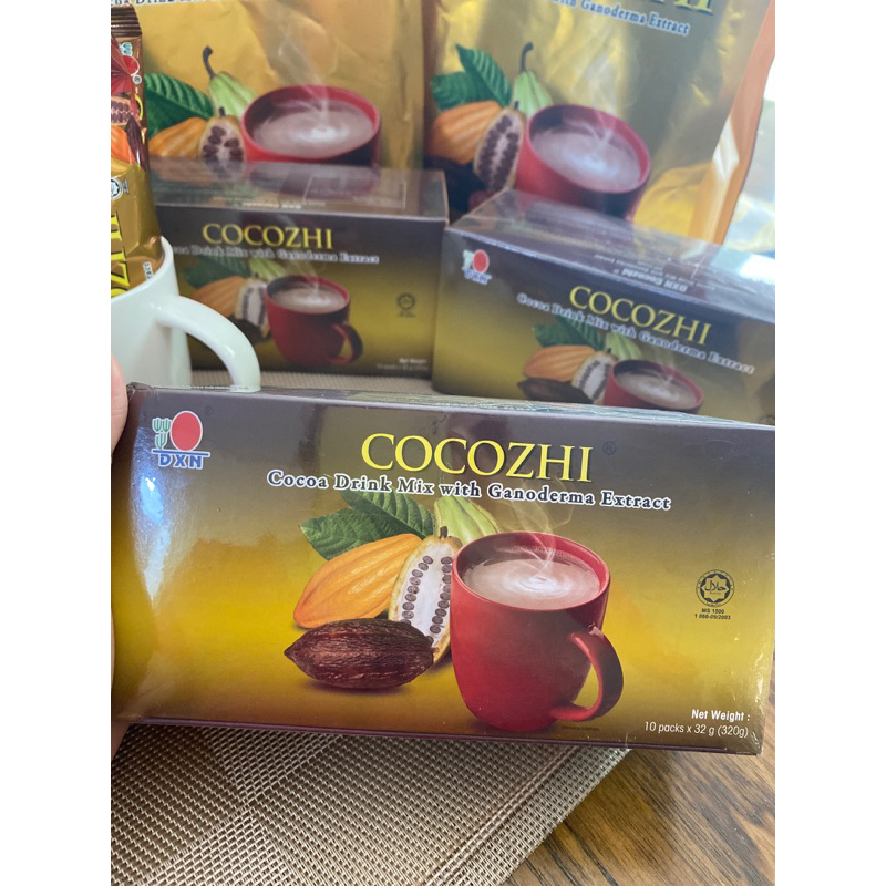 thumbnail image 2 of DXN Cocozhi Ganoderma Instant Coffee - 20 Sachets, Premium Hot Chocolate Mix With Reishi Lingzhi, Rich In Antioxidants, Halal 2 of 5