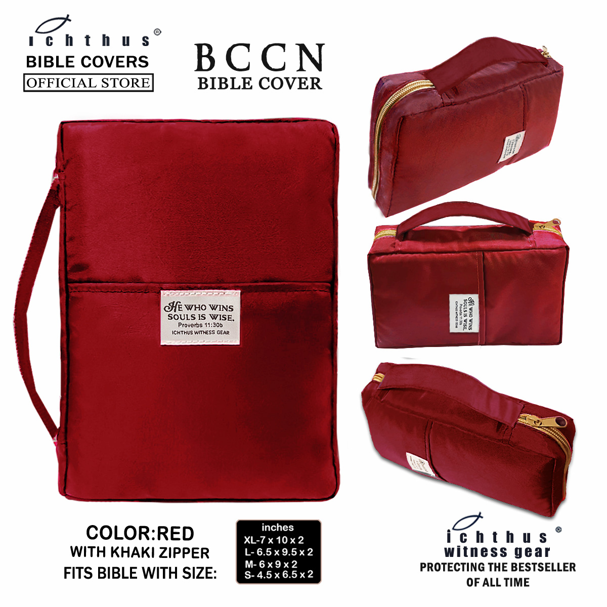 Bible Cover Sturdy and Affordable Bible Cover with Zipper Bible Cover