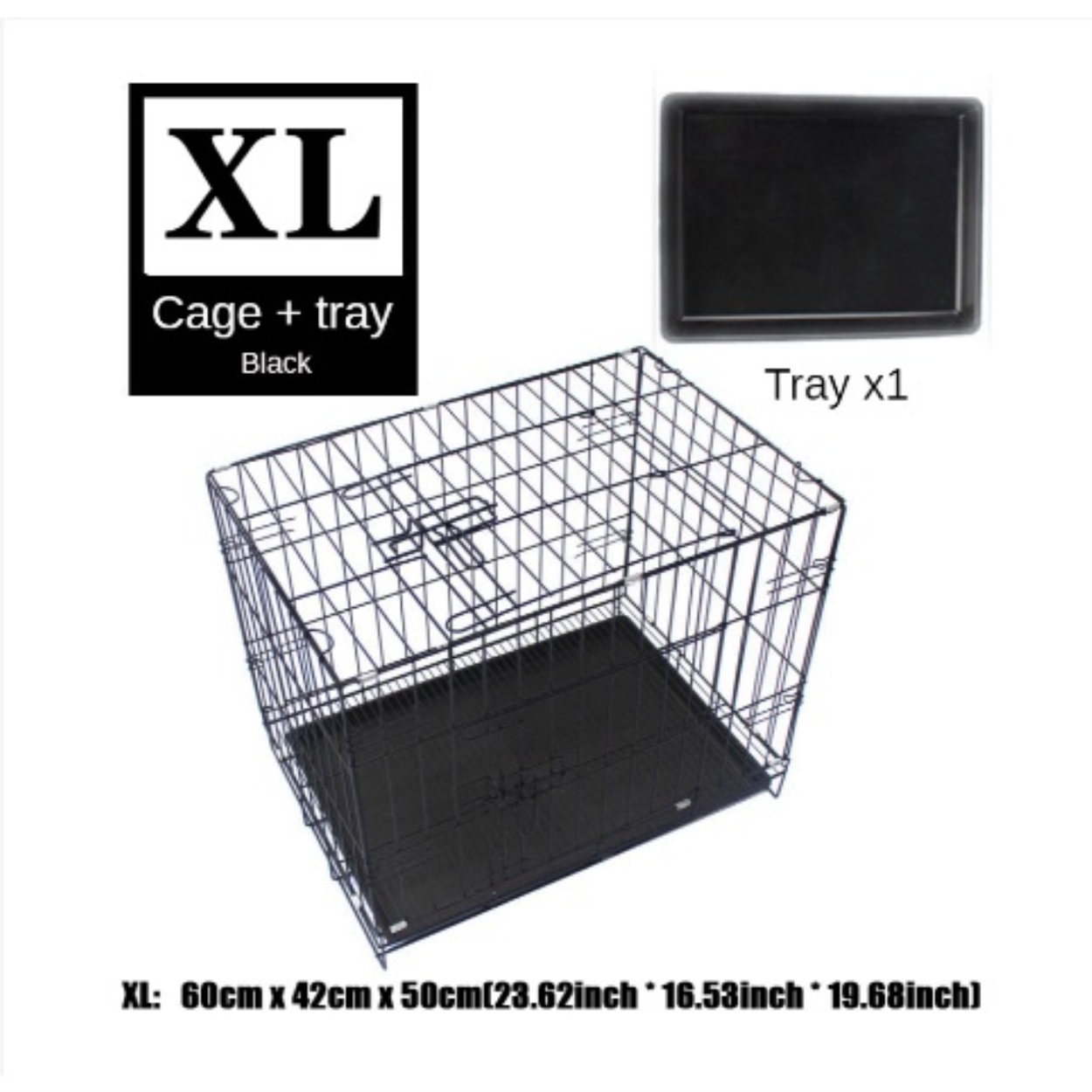 (COD) XL pet cage black pet cage foldable dog/cat/chicken/rabbit cage