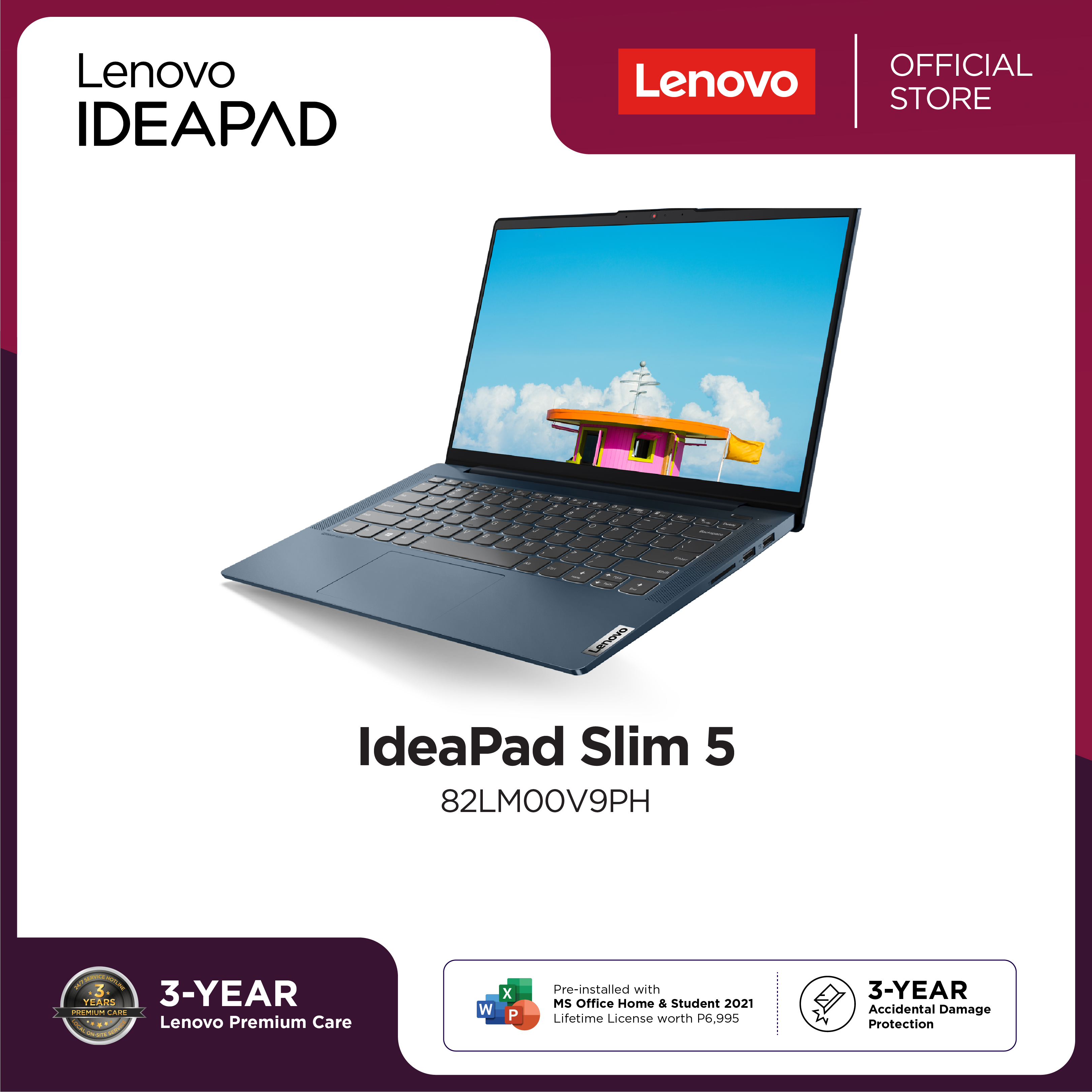 LENOVO IdeaPad 5 14ALC05 82LM00V9PH 14N A.BU | AMD Ryzen™ 5 5500U ...