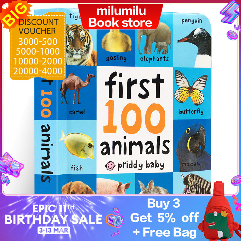 milumilu First 100 Animals Baby Perception World Picture Book | Lazada PH