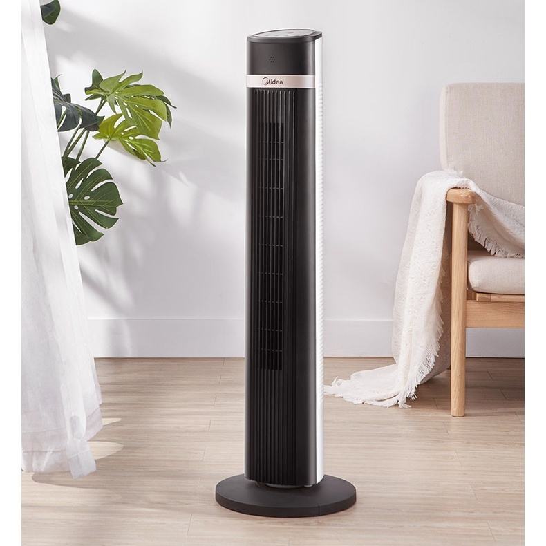 Midea Tower Fan Electric Household Silent Mechanical Leafless Floor Fan 