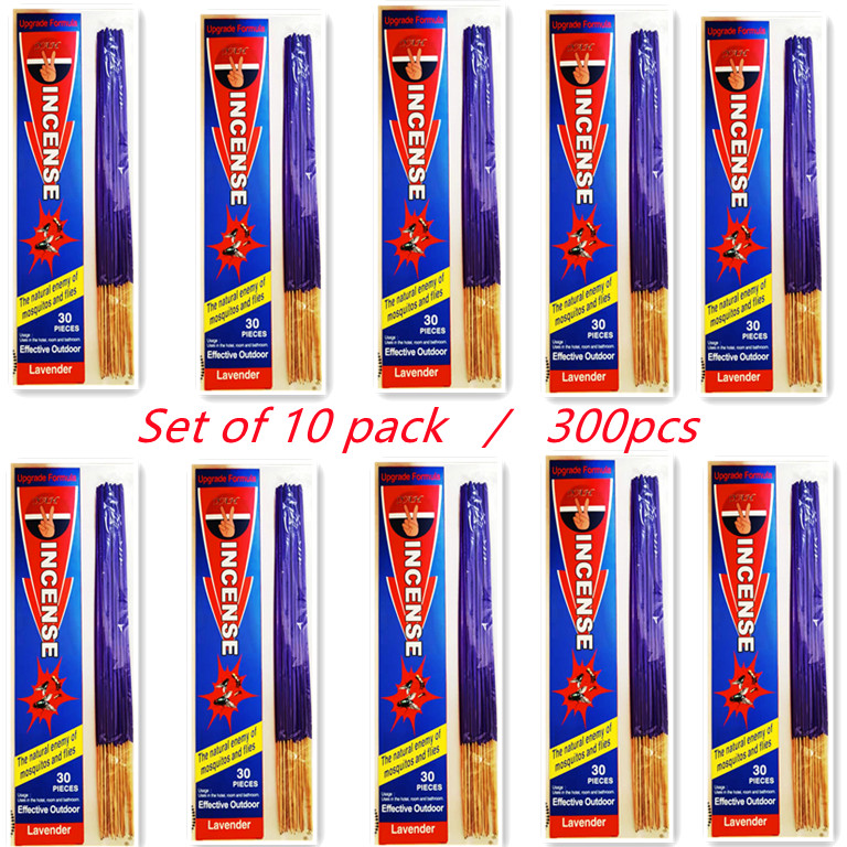 YAH Set of (10PACK) Incense jasmin/lavender/sandalwood/vanilla Incense for Flies and Mosquitoes
