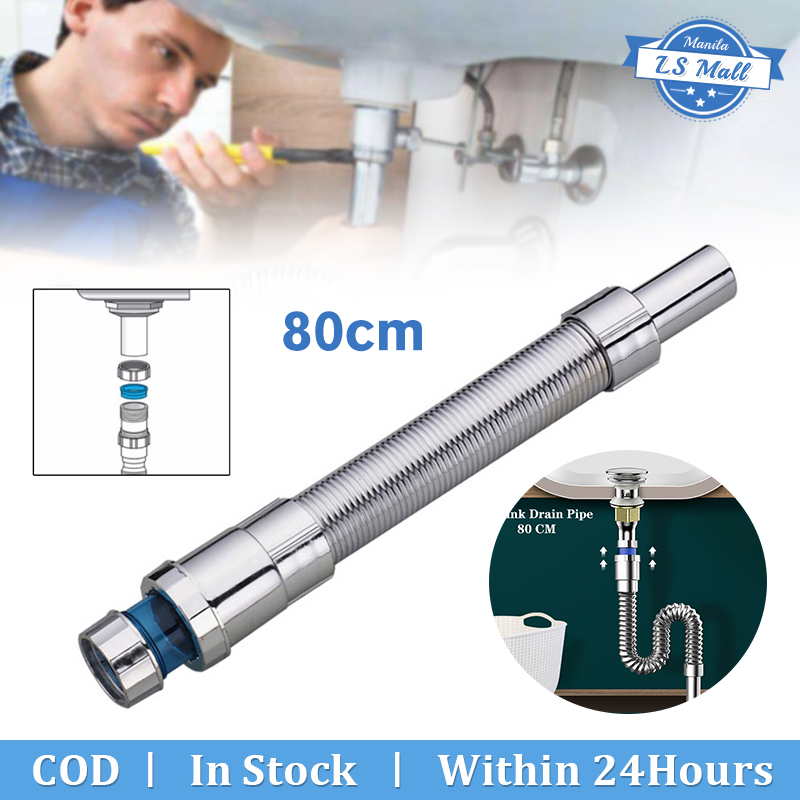 Flexible Extension Drain Pipe Bathroom Sink Expanded Tube,for Kitchen