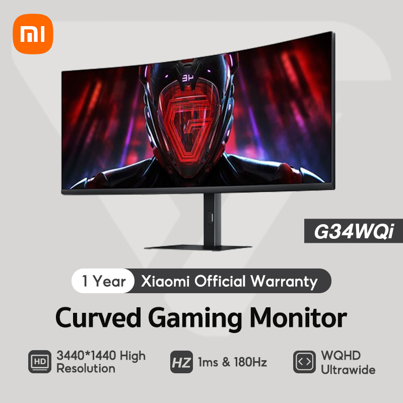 【Global Version】Xiaomi Redmi G34WQi Curved Gaming Monitor 34inch 1ms ...