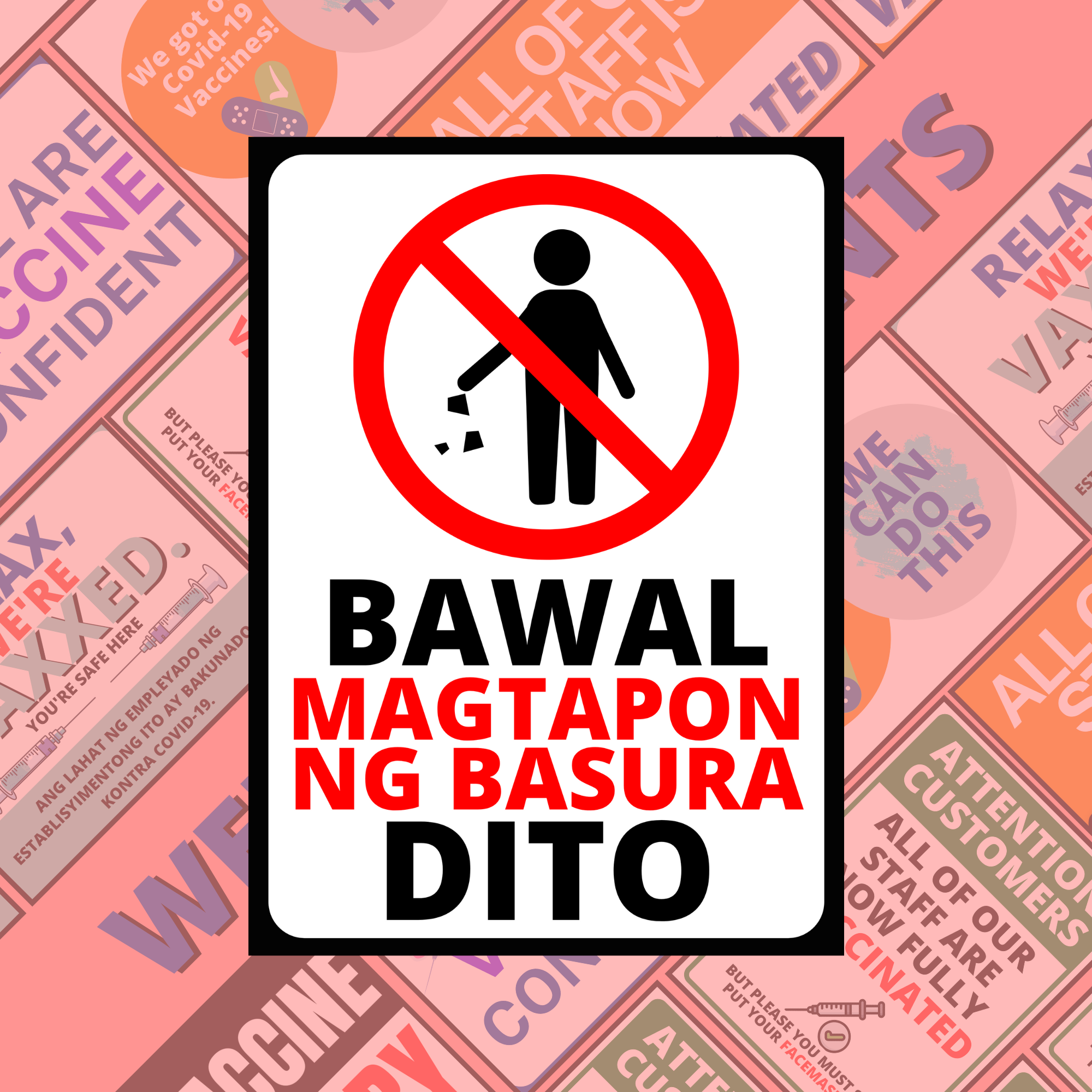Tagalog Warning Signs