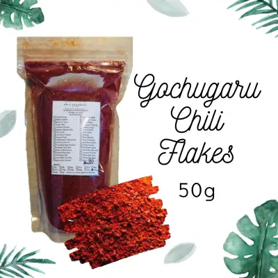 Gochugaru Chili Flakes 50g (Red Pepper) - KM's Organics