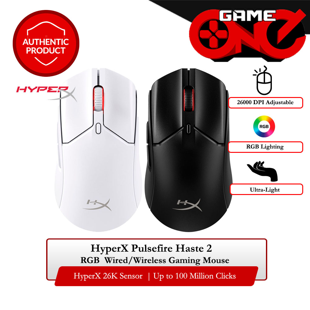 HyperX Pulsefire Haste RGB Wireless Gaming Mouse Wireless Gaming