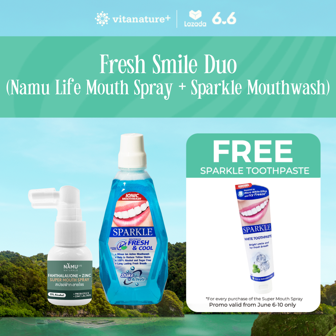 SMILE LIKE SMALL DUO NAMULIFE Naturals Super Mouth Spray + Sparkle