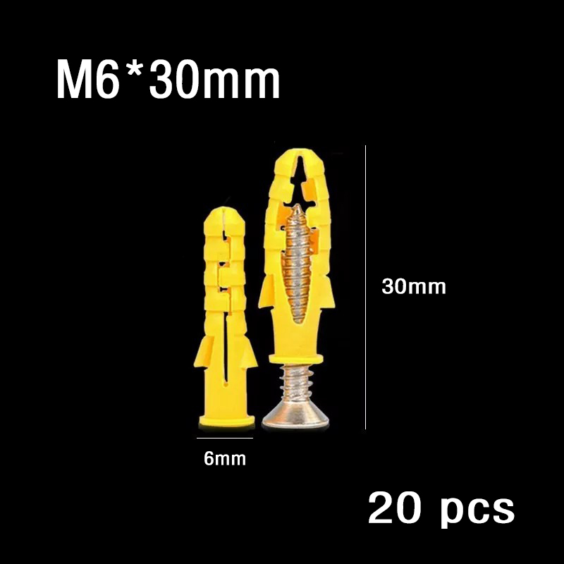 POW Expansion Screw Expansion Tube Metal Screw Kit Self Tapping Wall