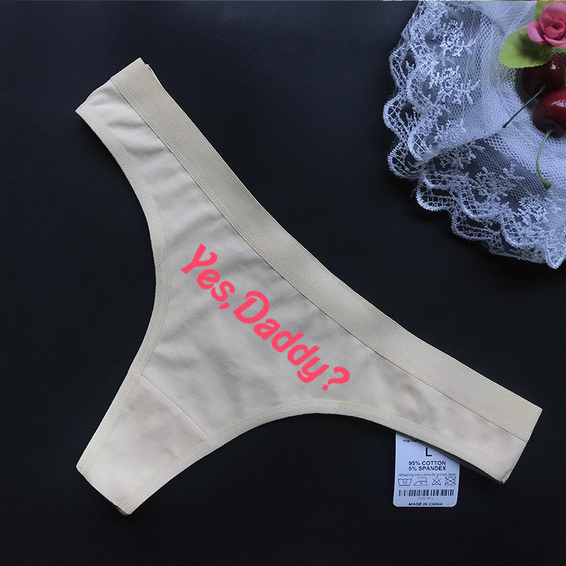 CW】y Women Custom Printing G string Underwear Cotton Panties for