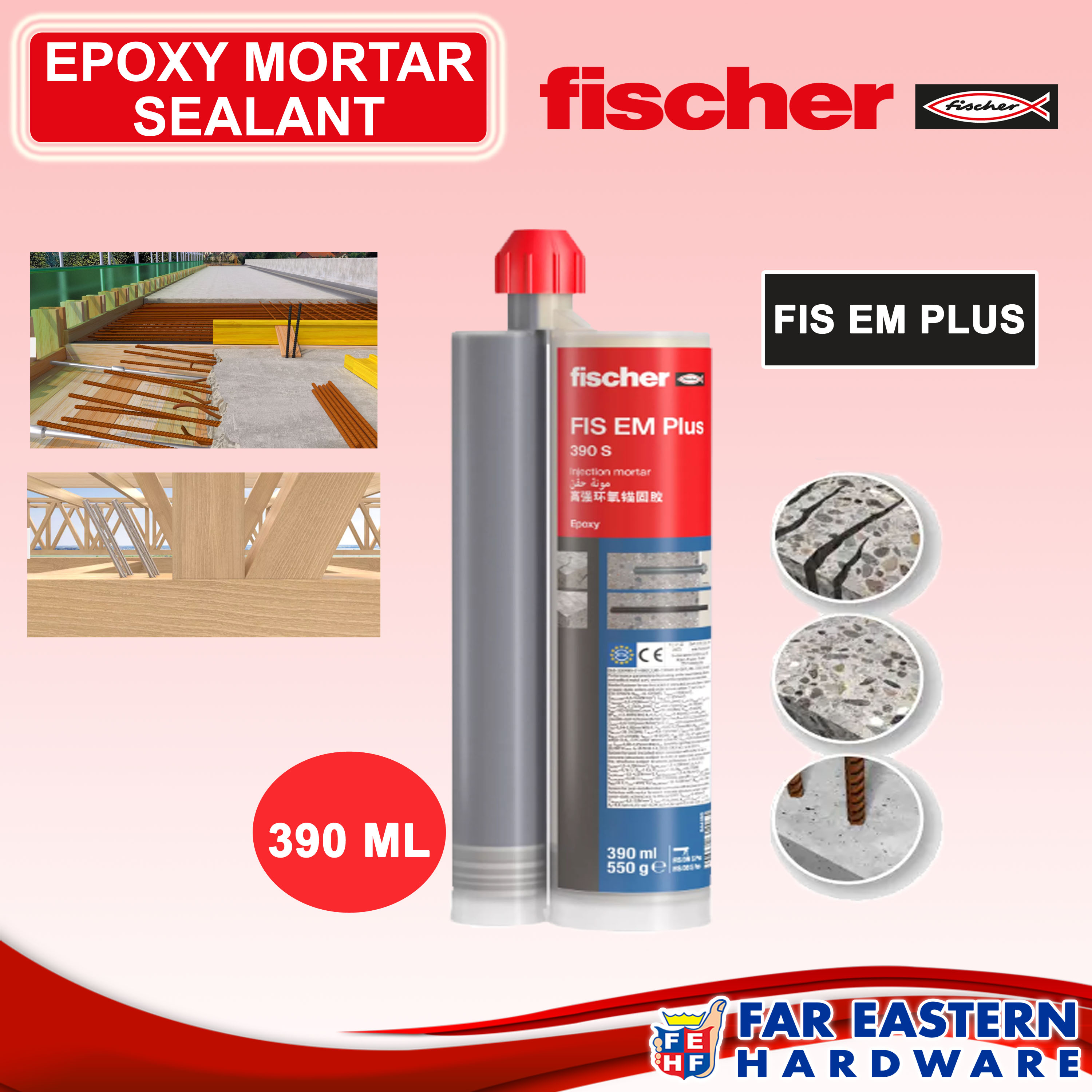 Fischer Injection mortar FIS EM Plus 390 S - Al Rahat Trading