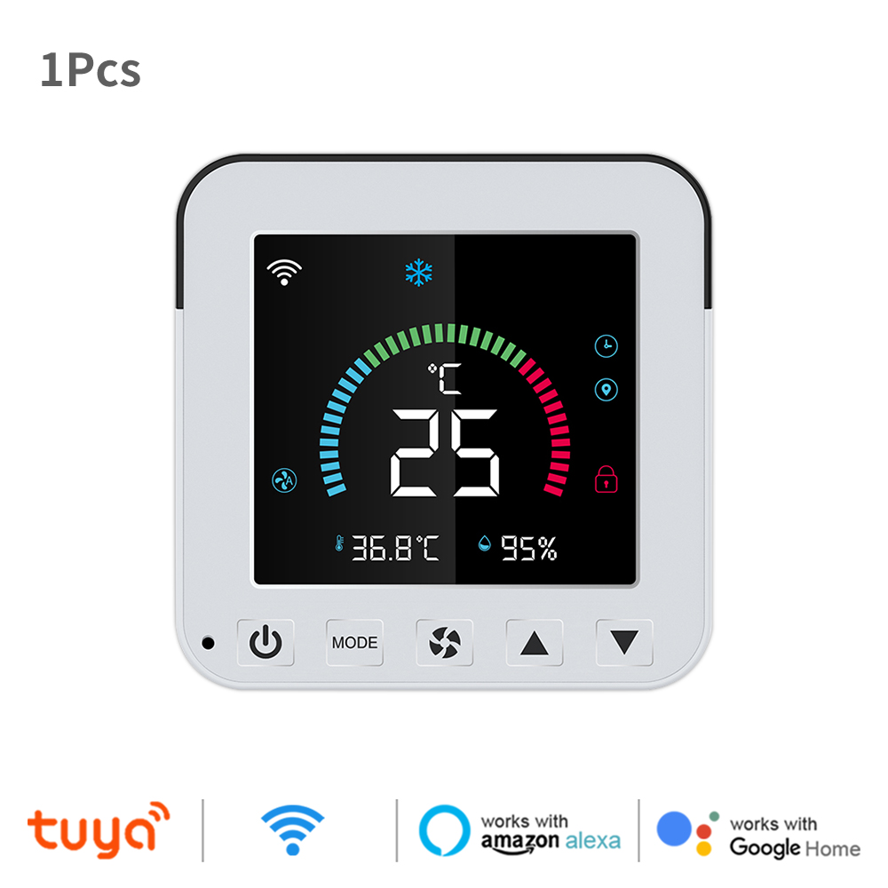 Tuya WiFi Thermostat Air Conditioner IR Temperature Humidity Infrared Controller USB Power LCD