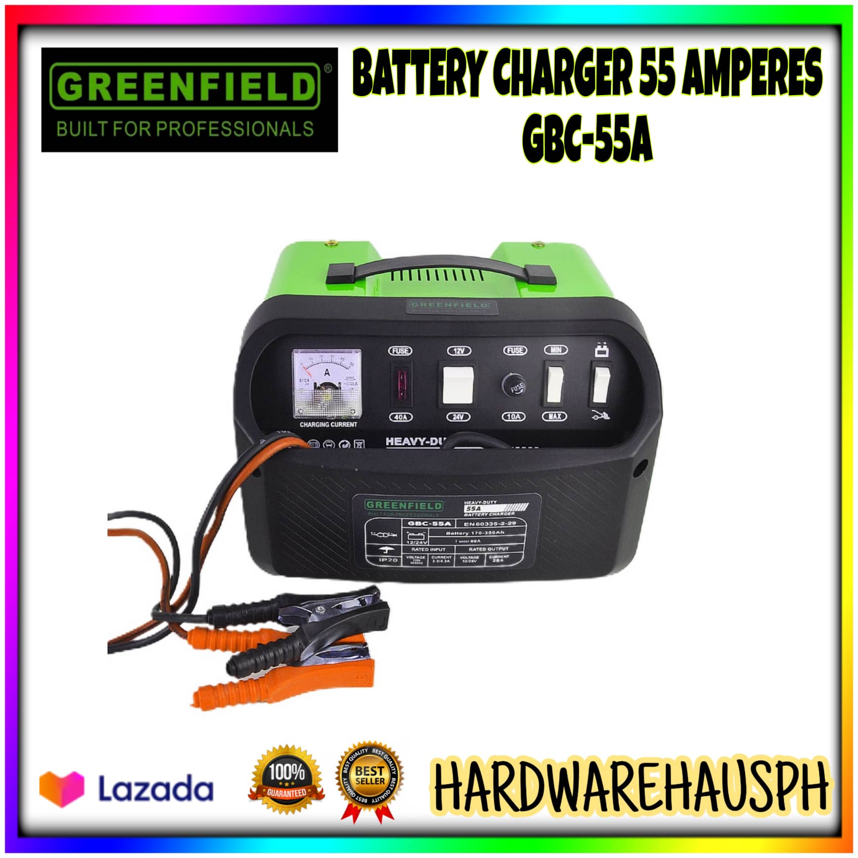 Total/Ingco/Greenfield Battery Charger with free toolset Lazada PH