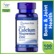 Zinc Calcium Magnesium 100 caplets Chelated Puritan's Pride