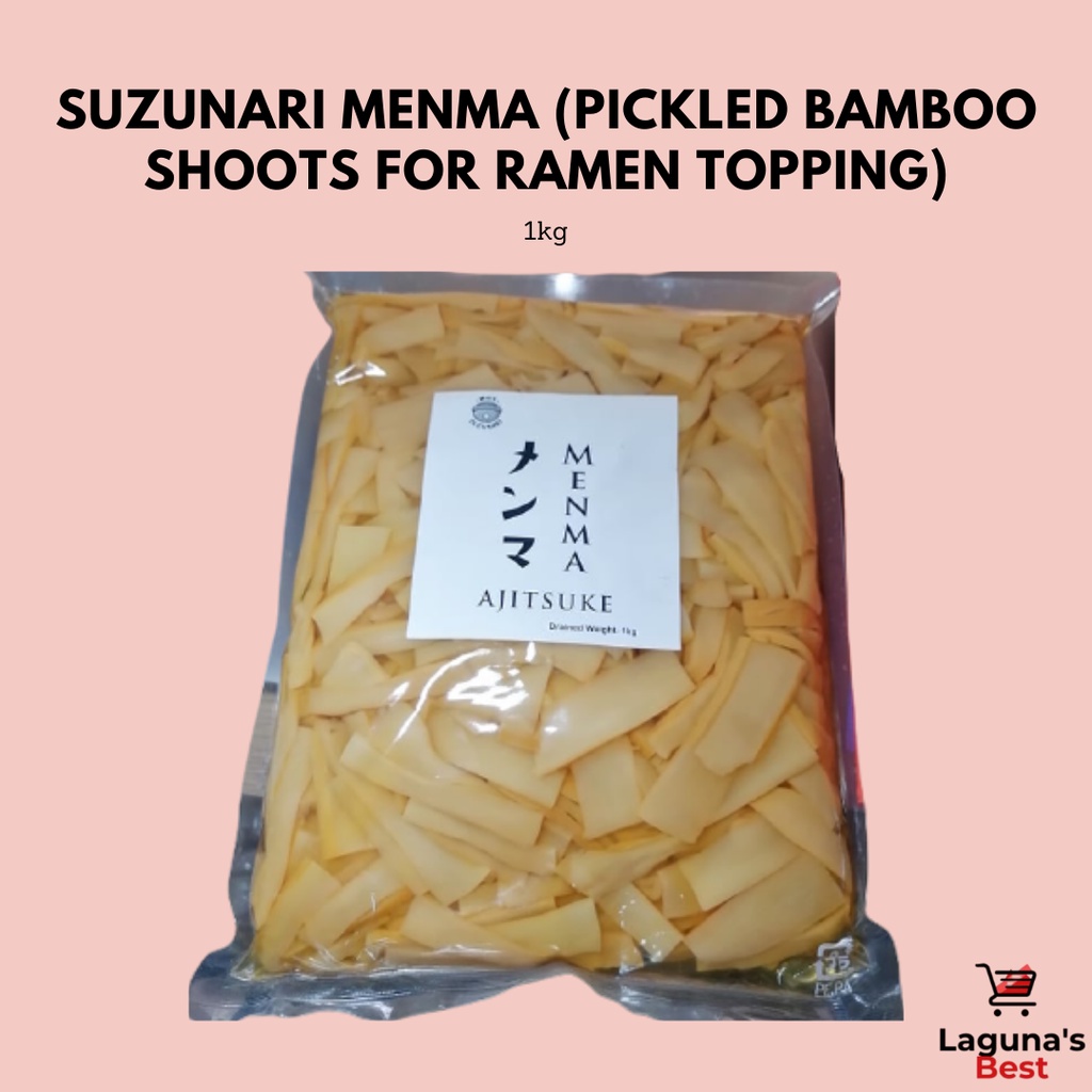 Suzunari Menma (Pickled Bamboo Shoots for Ramen Topping) 1kg Lazada PH
