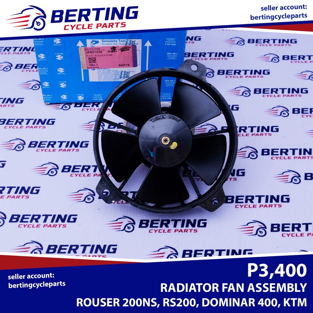 RADIATOR FAN ASSY Rouser NS200 200NS RS200 Dominar 400 KTM Duke 200 390