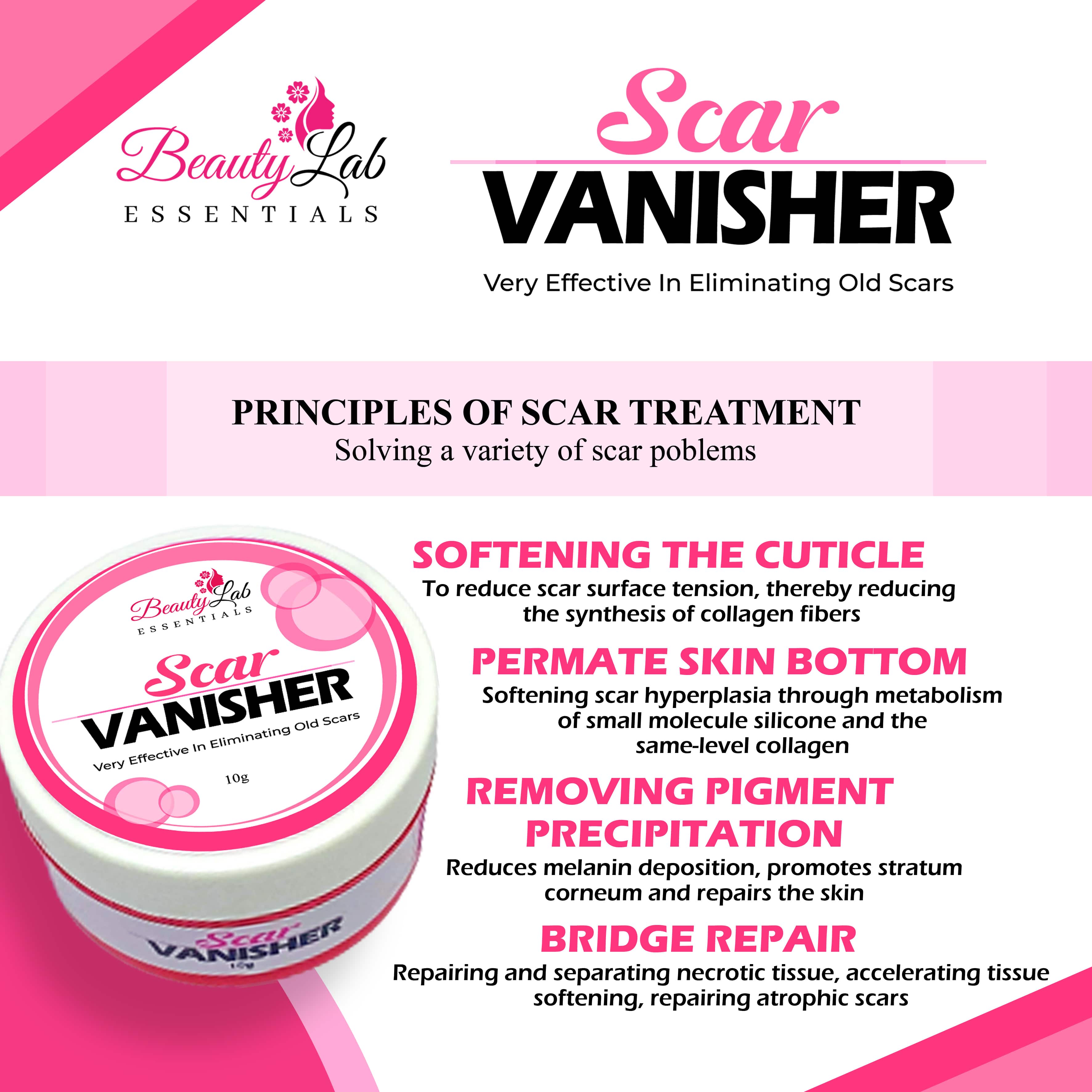 Beauty Lab Essentials Scar Vanisher Scar Removal Cream 10g Acne Scar