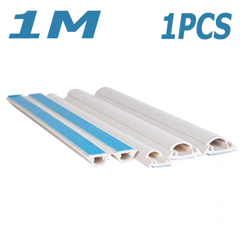 4M Electrical Cable Trunking,Cable Concealer on Wall for One Cord,Paintable  PVC ,Cable Trunking 10Pcs L40cm 