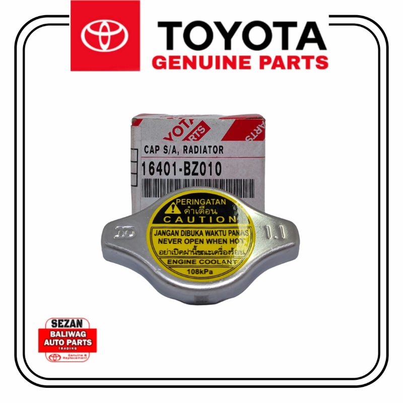 ORIGINAL TOYOTA RADIATOR CAP AVANZA RUSH 20062021 16401BZ010 Lazada PH