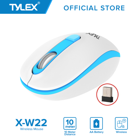 Tylex X-W22 Mini Wireless 2.4Ghz Home & Office 1600DPI 10M Working Distance High-Precision Mouse