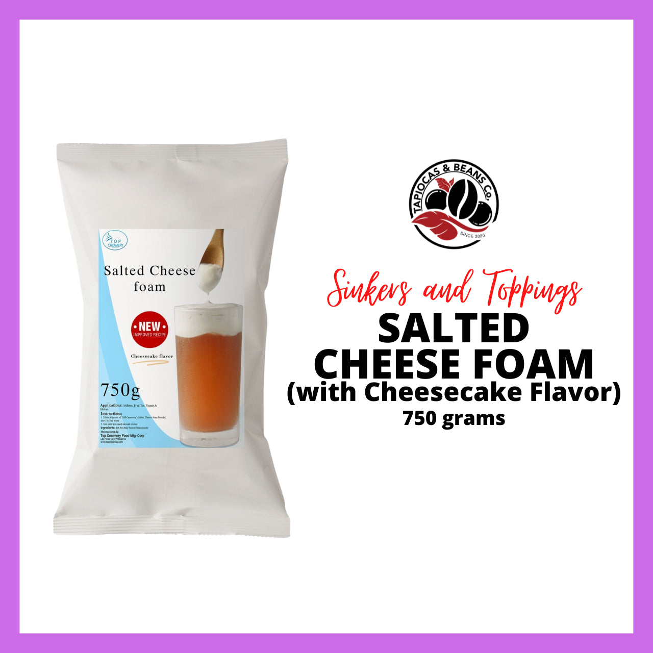 Top Creamery Salted Cheese Foam Powder 750g Lazada PH